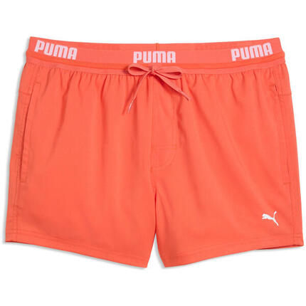 Shorts Puma Swim Men Logo Short Length Swim Short, Orange, Hommes