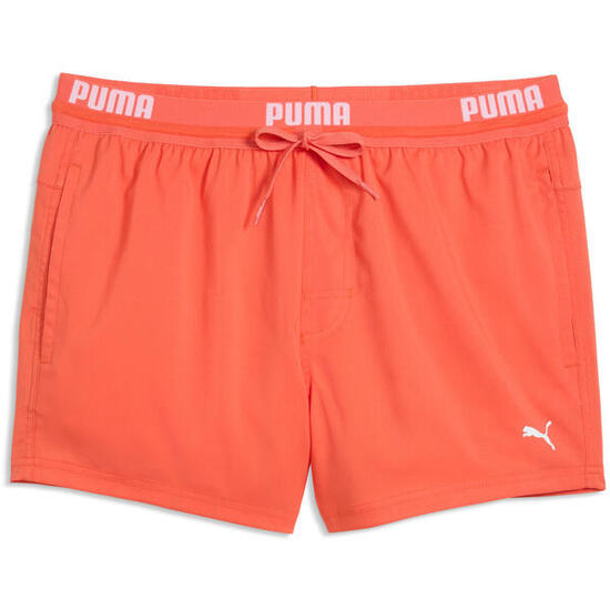 Shorts Puma Swim Men Logo Short Length Swim Short, Orange, Hommes