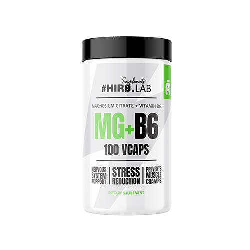 Hiro Lab Magnesium Citrate MG + B6 100 Caps