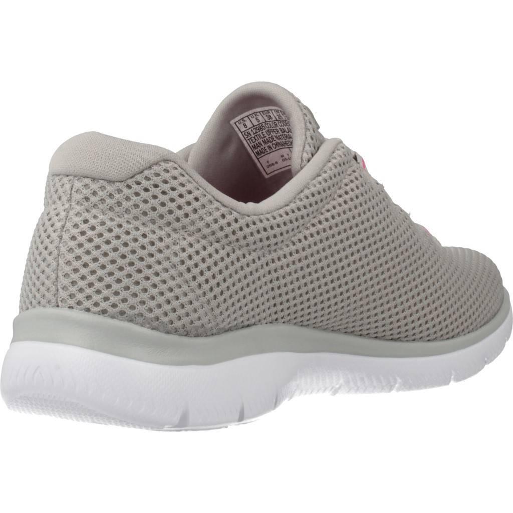 Sportschoenen voor Dames Skechers Mesh Bungee Slip-On Beige 3/6