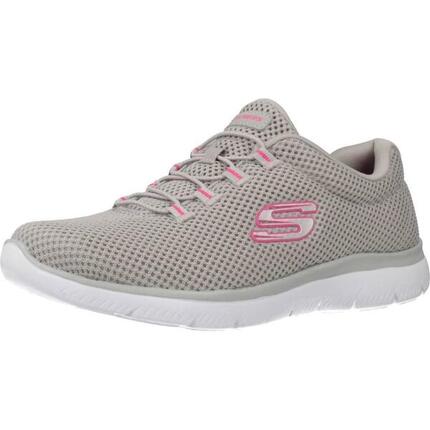 Zapatillas Deportivas Mujer Skechers Mesh Bungee Slip-On Beige