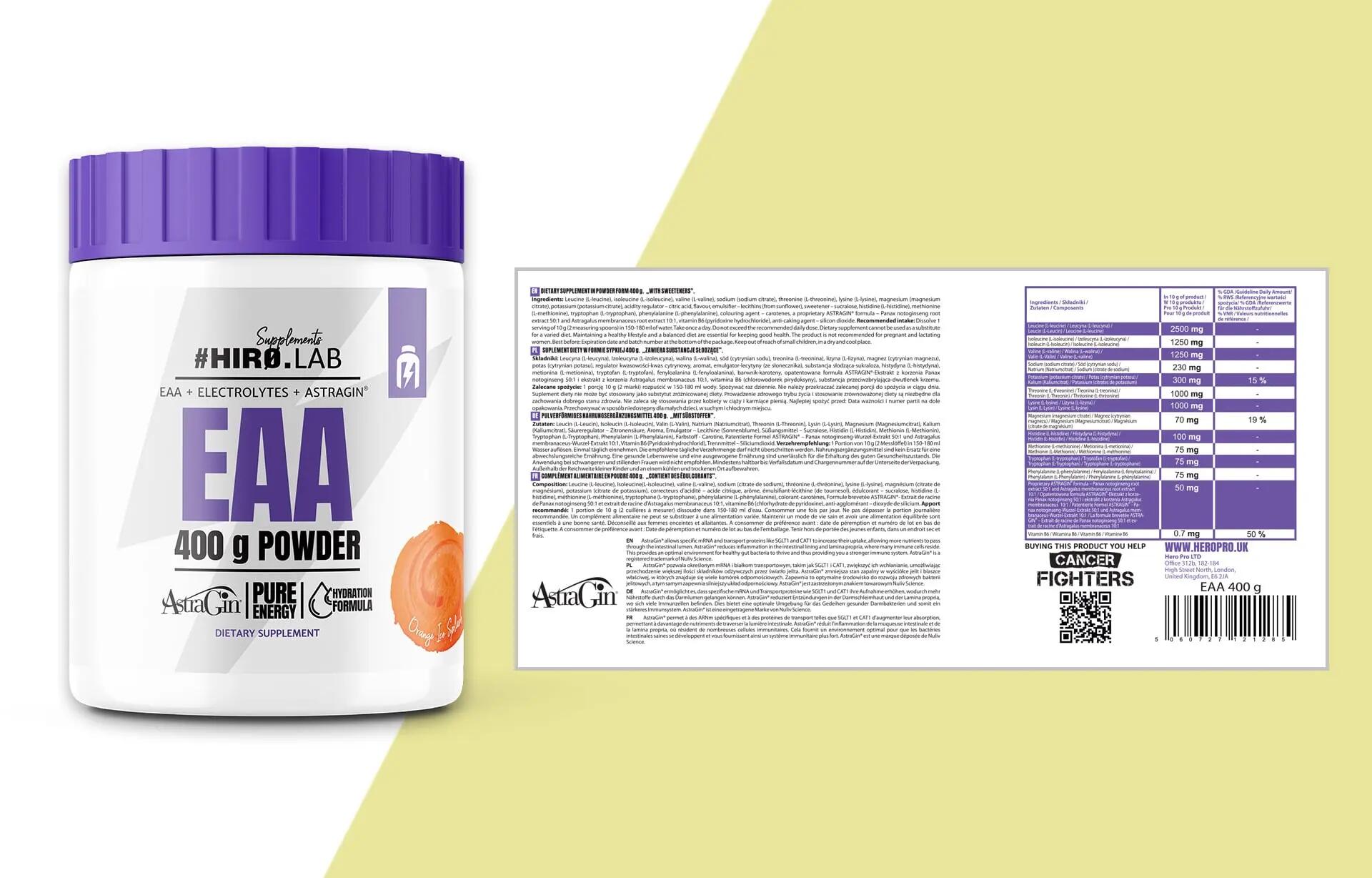 Hiro Lab EAA 400g Orange Ice Splash 4/4