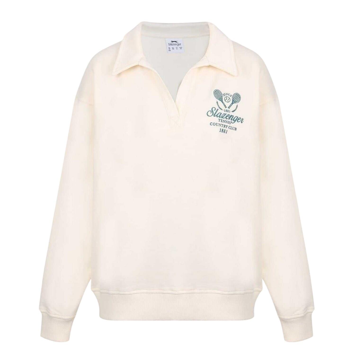 Slazenger Womens/Ladies Embroidered Logo Drop Shoulder Relaxed Fit Tennis
