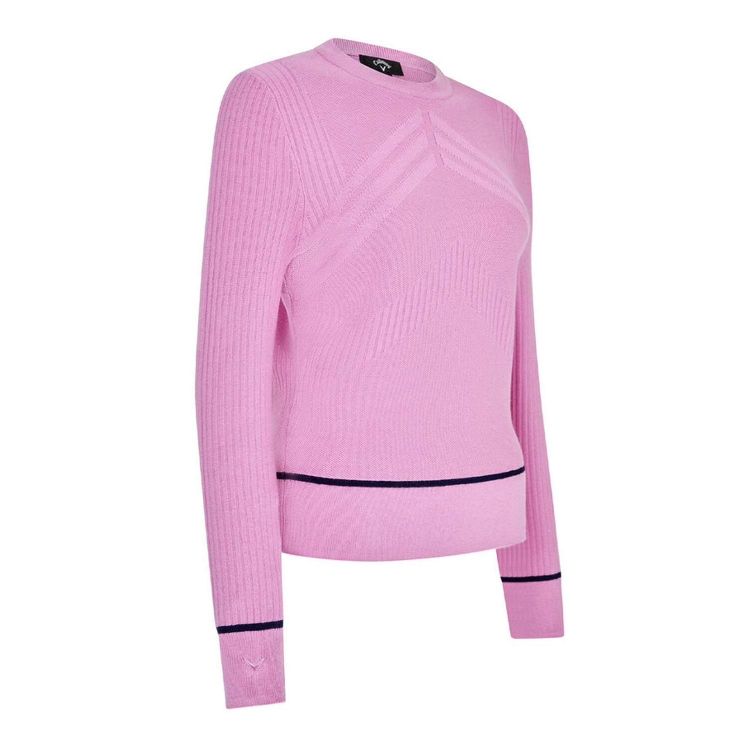Callaway Womens/Ladies Chevron Ribbed Slim Sweater Top