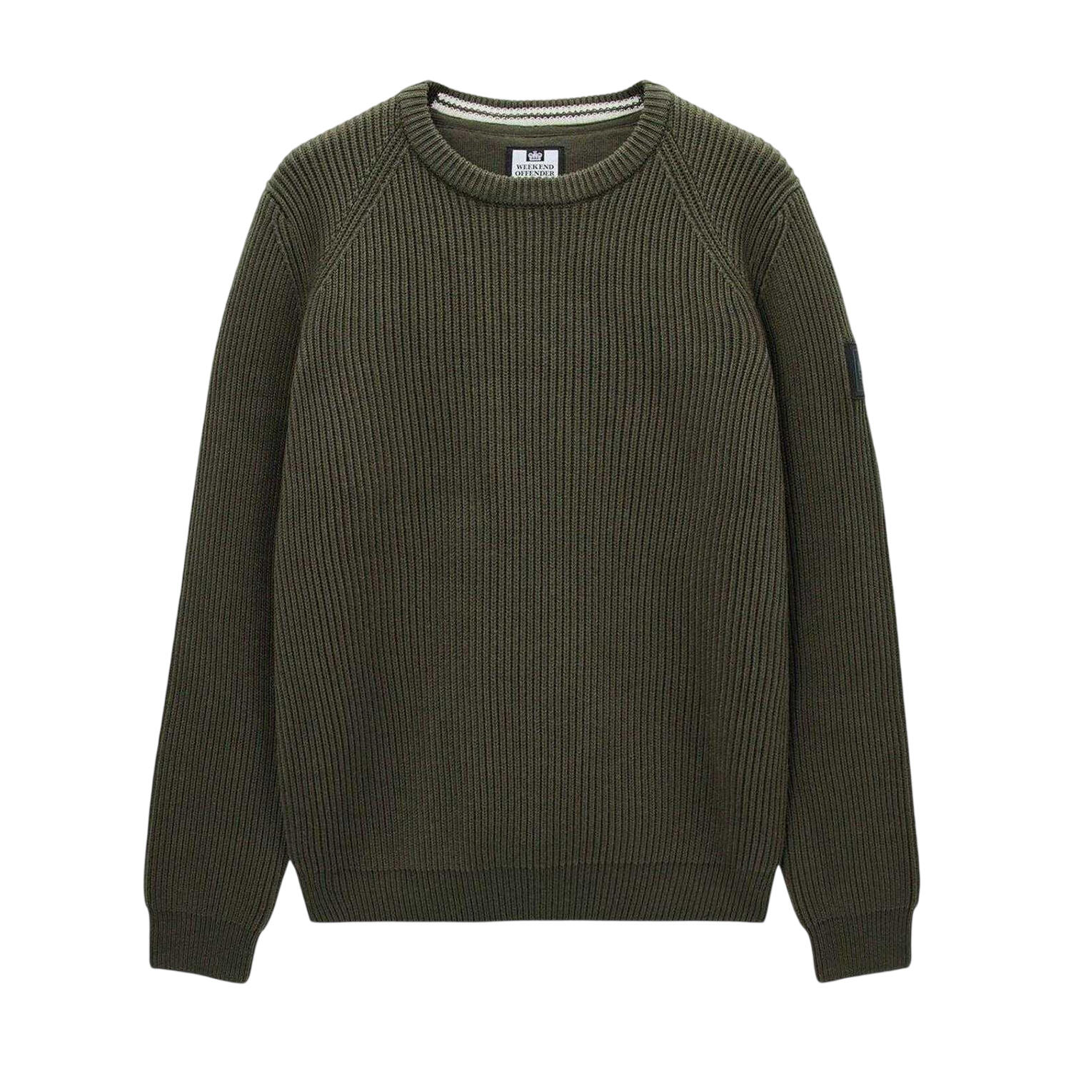 Weekend Offender Mens Morello Rib Knit Jumper