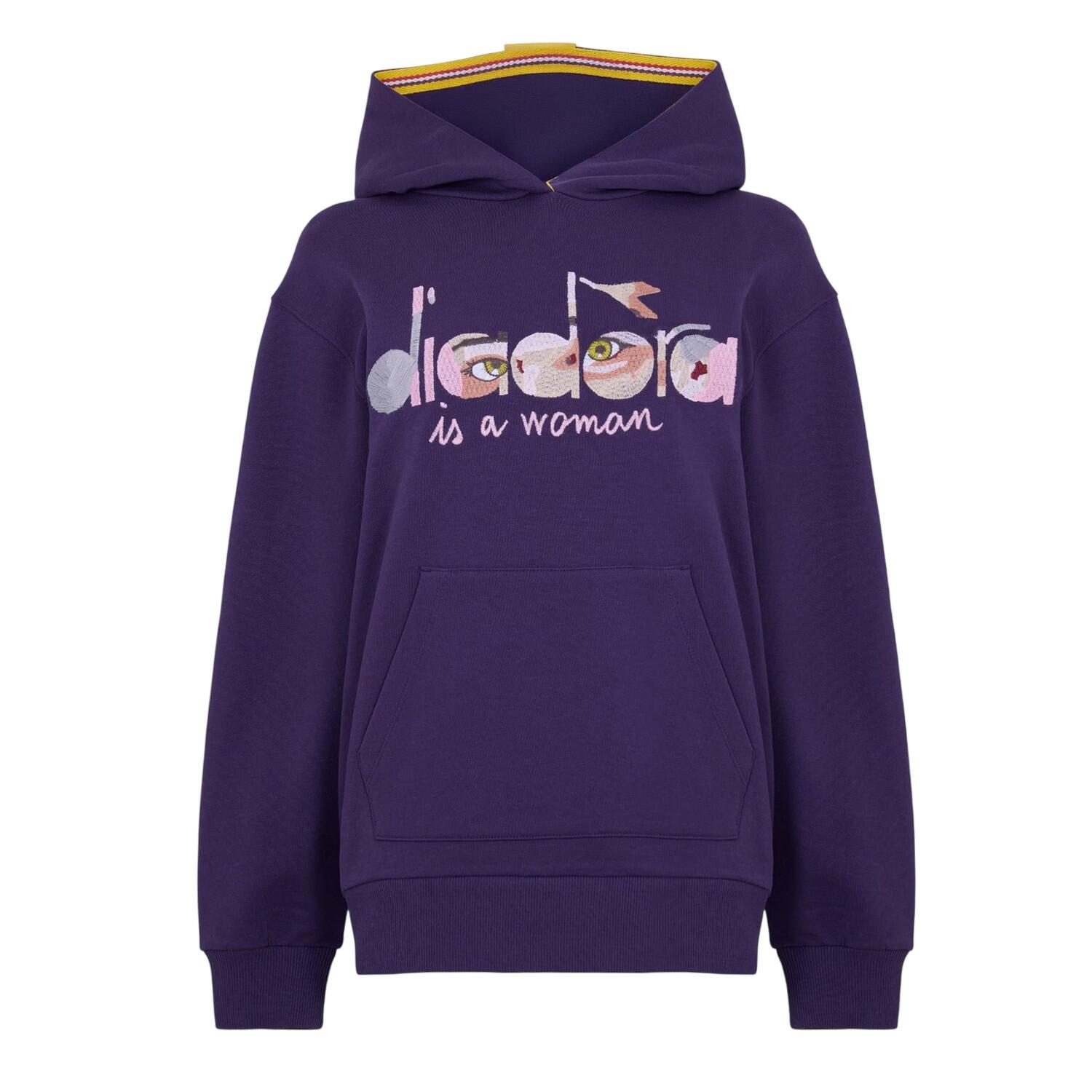 Diadora Womens/Ladies Eye Polycotton Hooded Hoodie