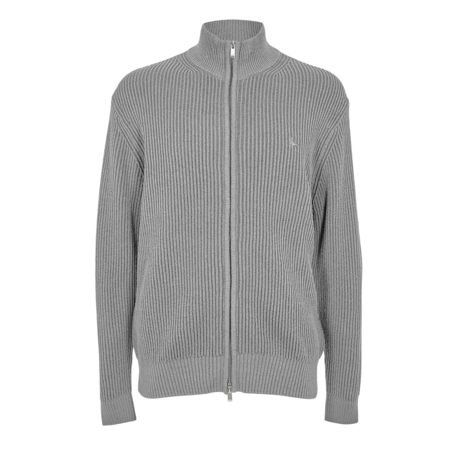 Burberry Mens Zip Funnel Neck Cardigan