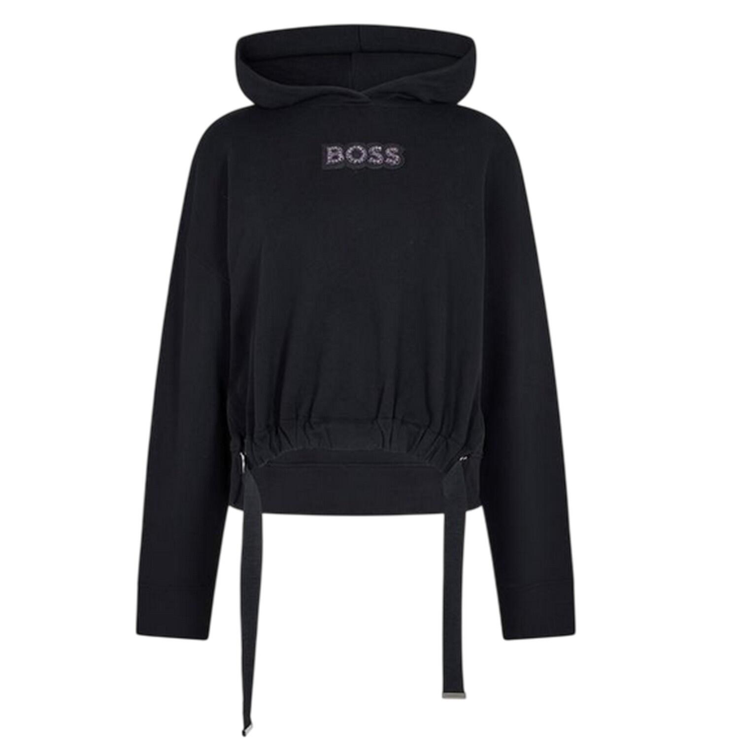 Boss Womens/Ladies Diamante Drawstring Hoodie