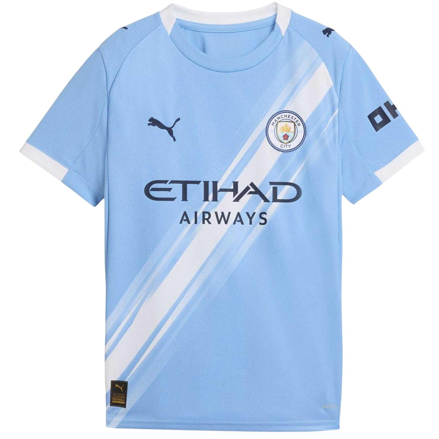 Puma Childrens/Kids 2025/2026 Manchester City FC Home Shirt