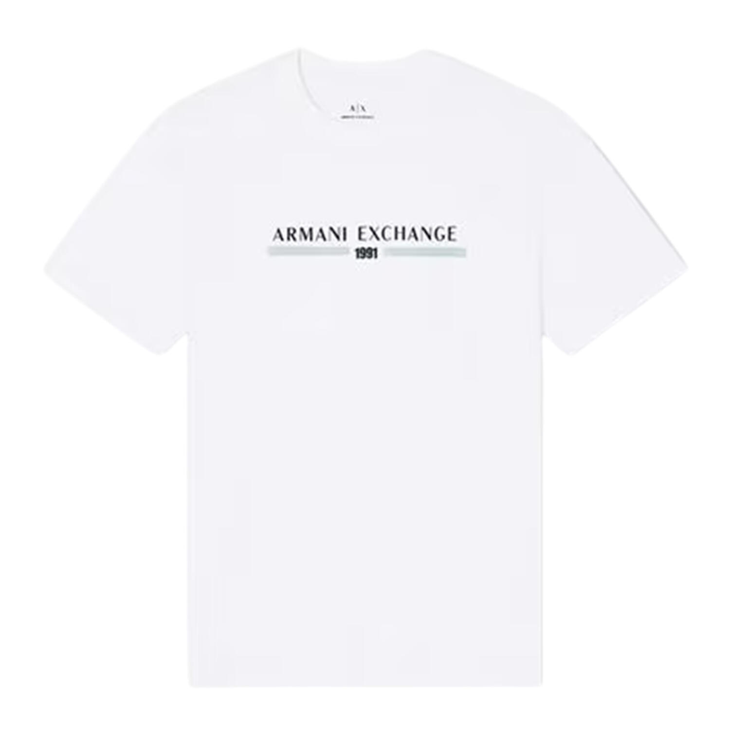 Armani Exchange Mens Linear Logo T-Shirt