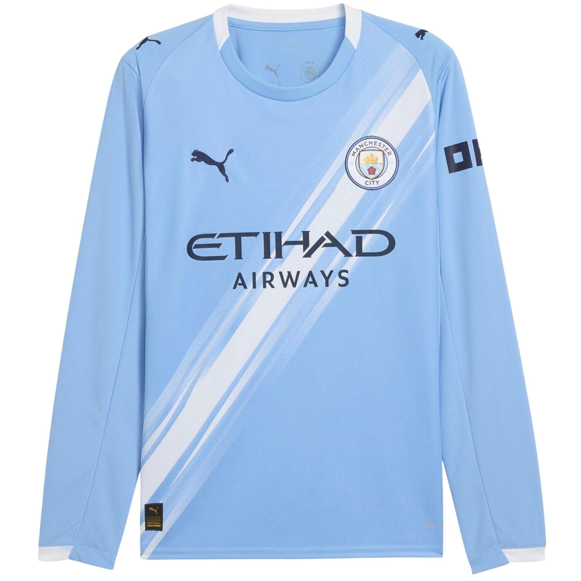 Puma Mens 25/26 Manchester City FC Long-Sleeved Home Jersey