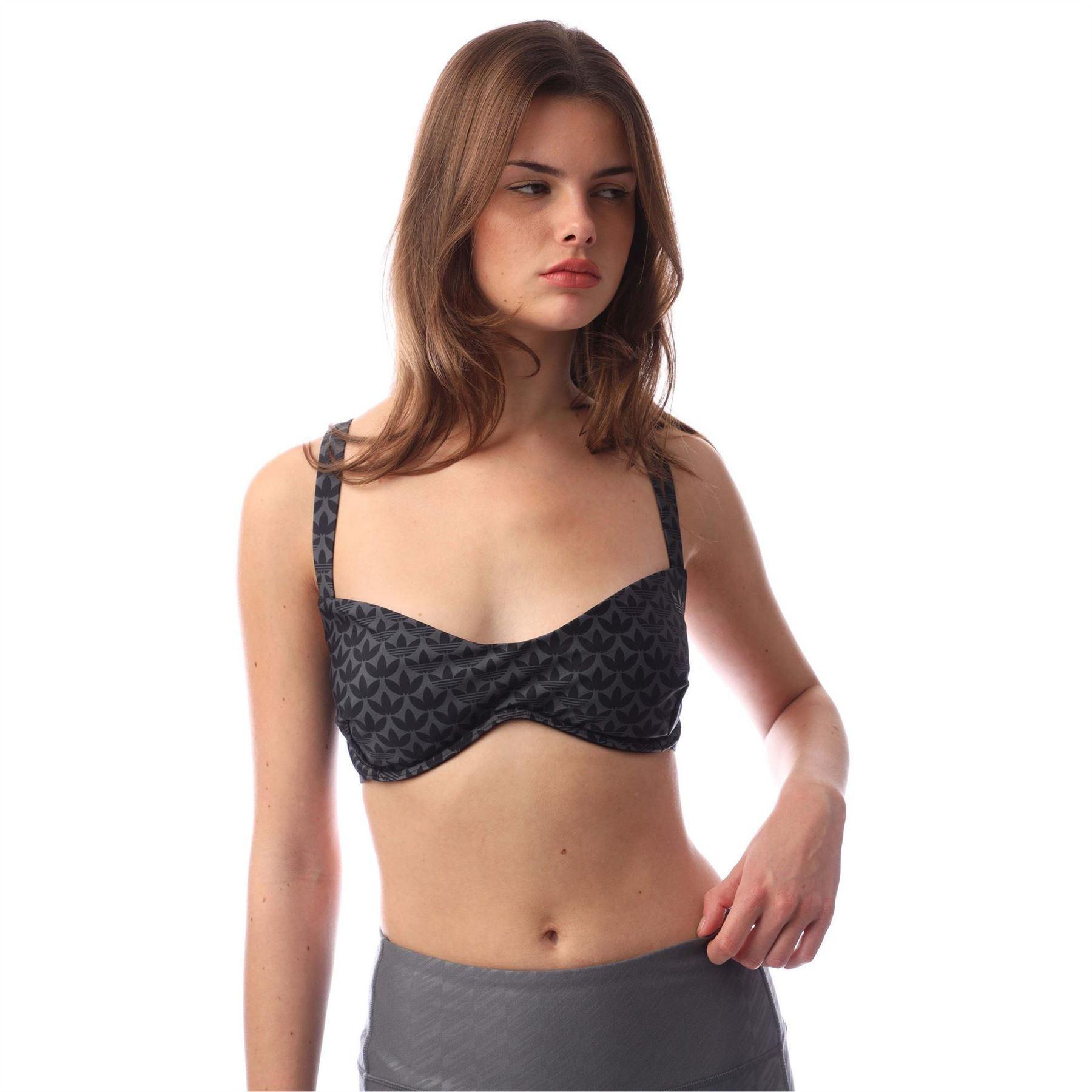 Adidas Womens/Ladies Monogram Light Support Bikini Top