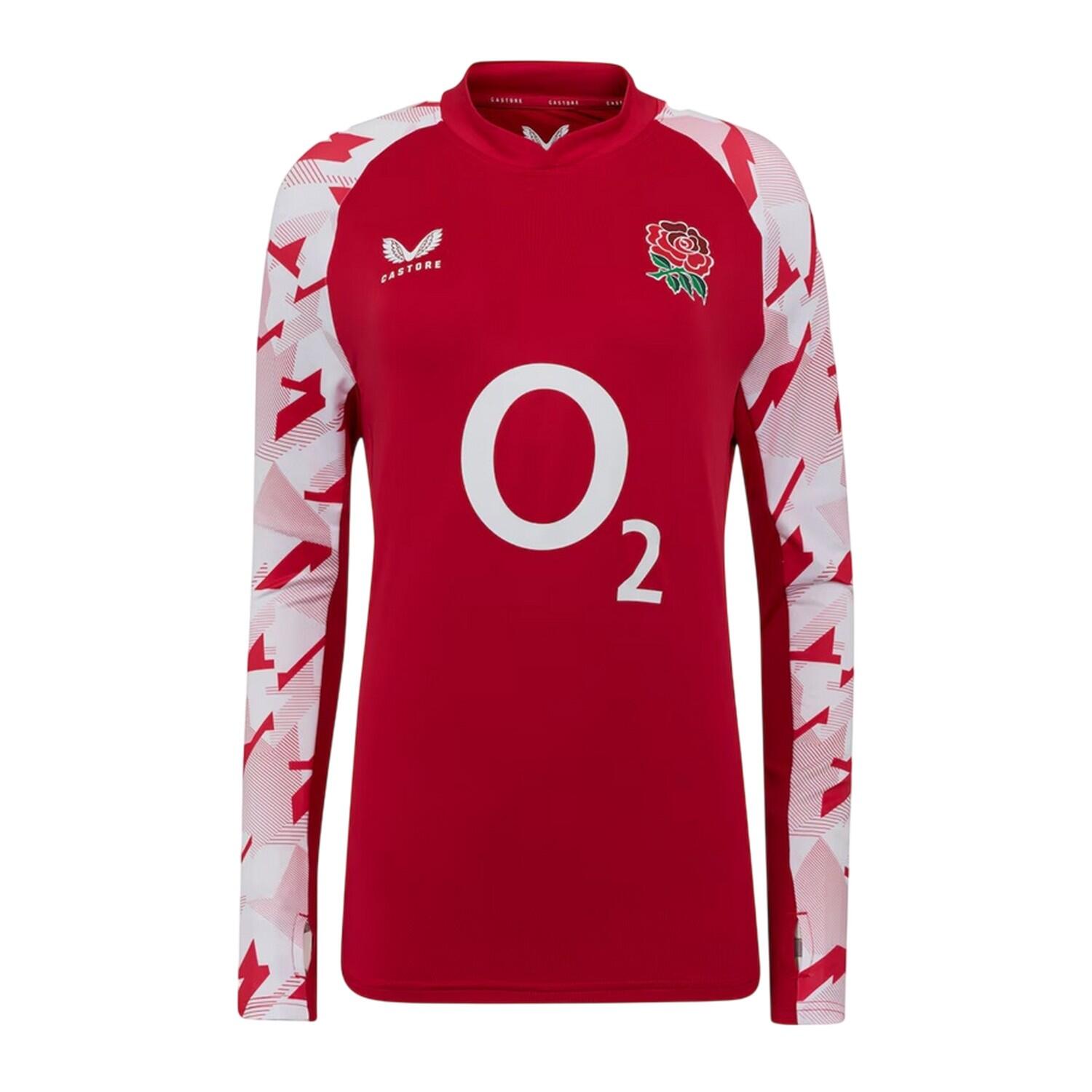 Castore Womens/Ladies England Red Roses Drill Top