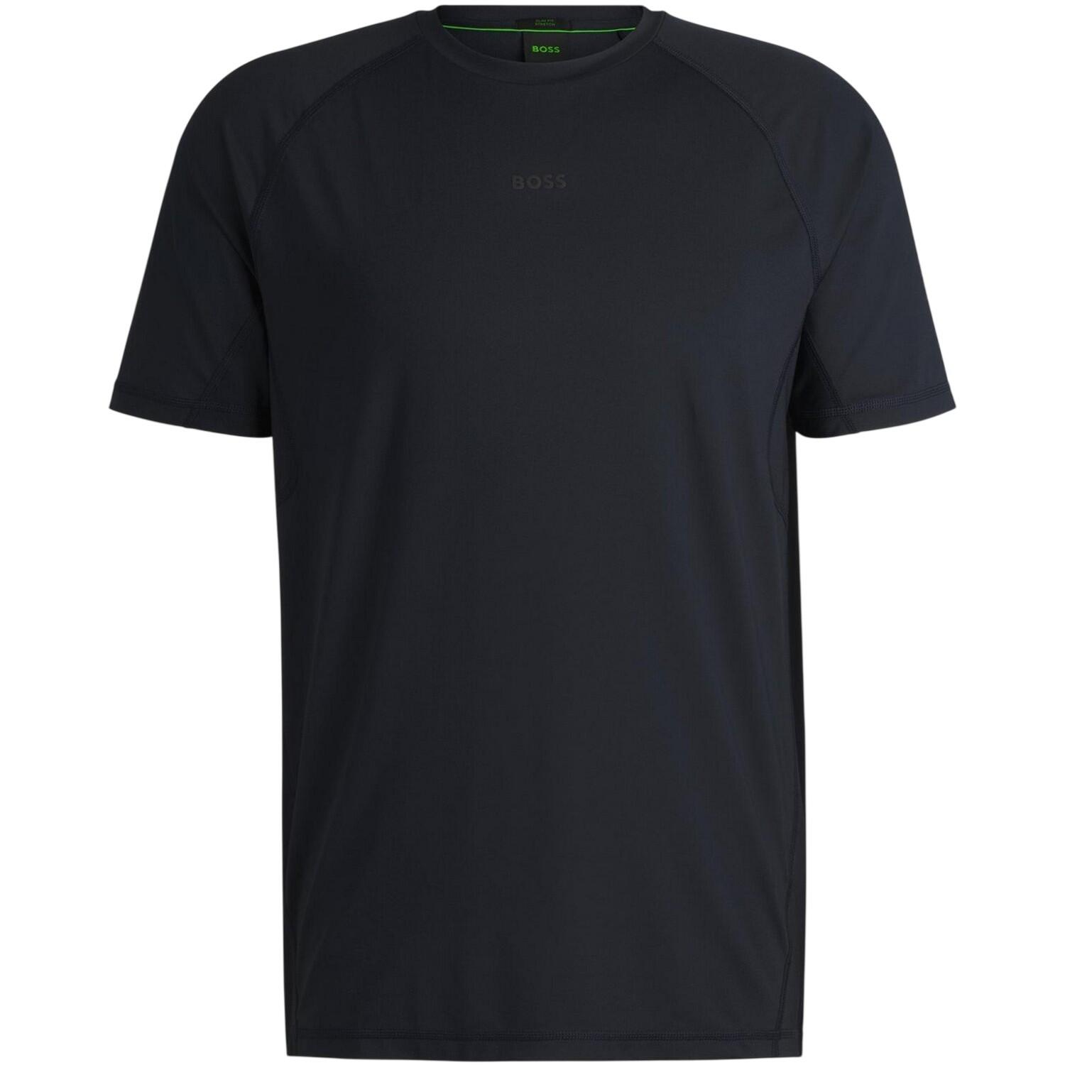 Boss Mens Tonal Logo Crew Neck Raglan T-Shirt