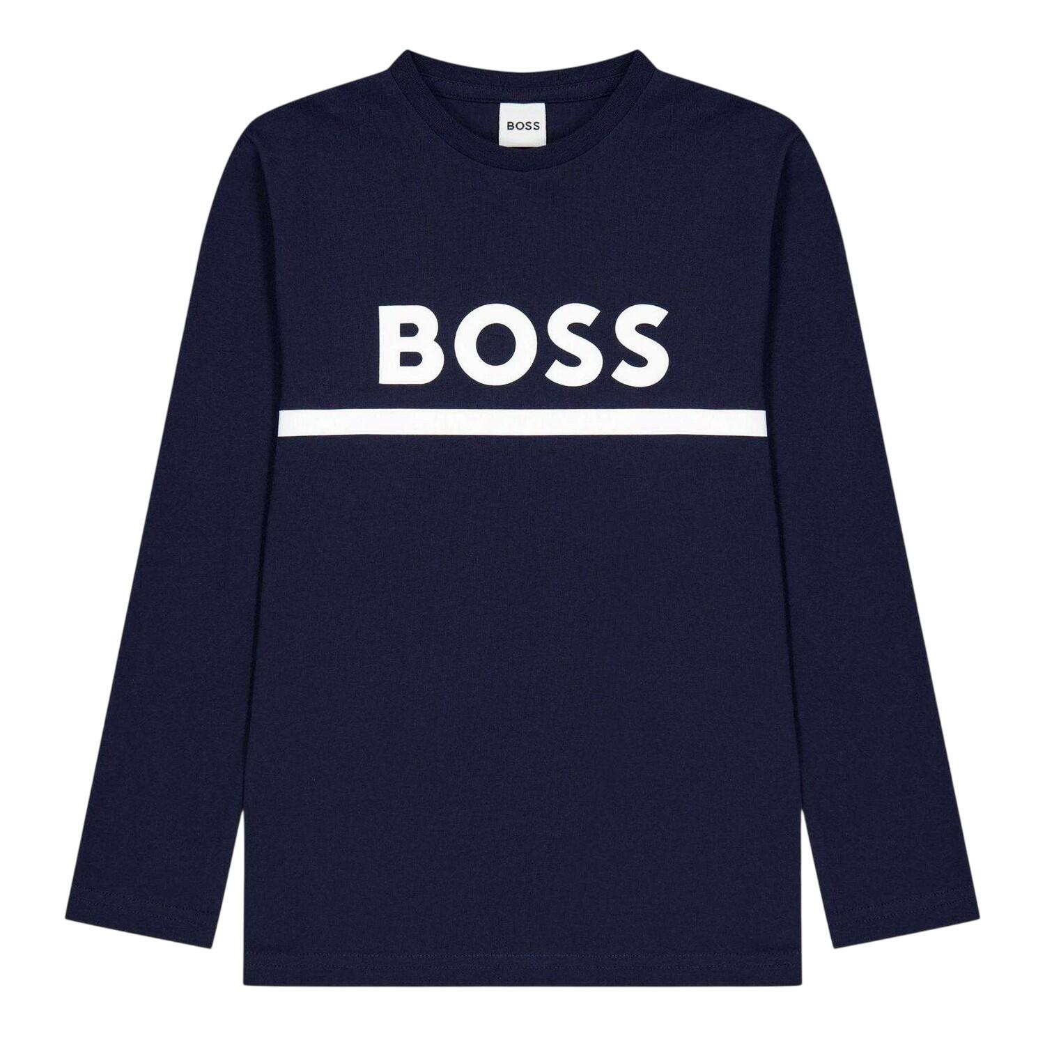 Boss Childrens/Kids Logo Long-Sleeved T-Shirt