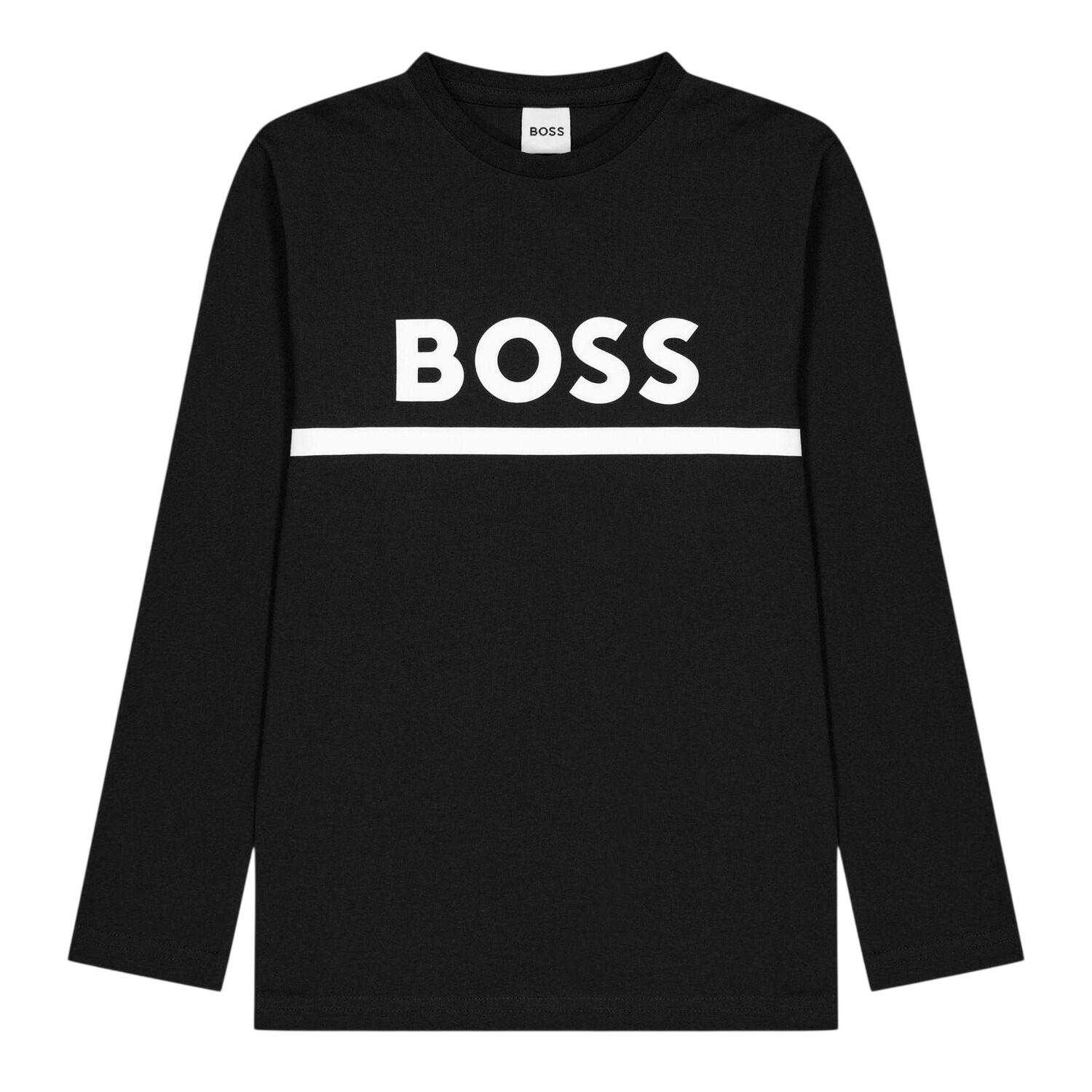 Boss Childrens/Kids Logo Long-Sleeved T-Shirt