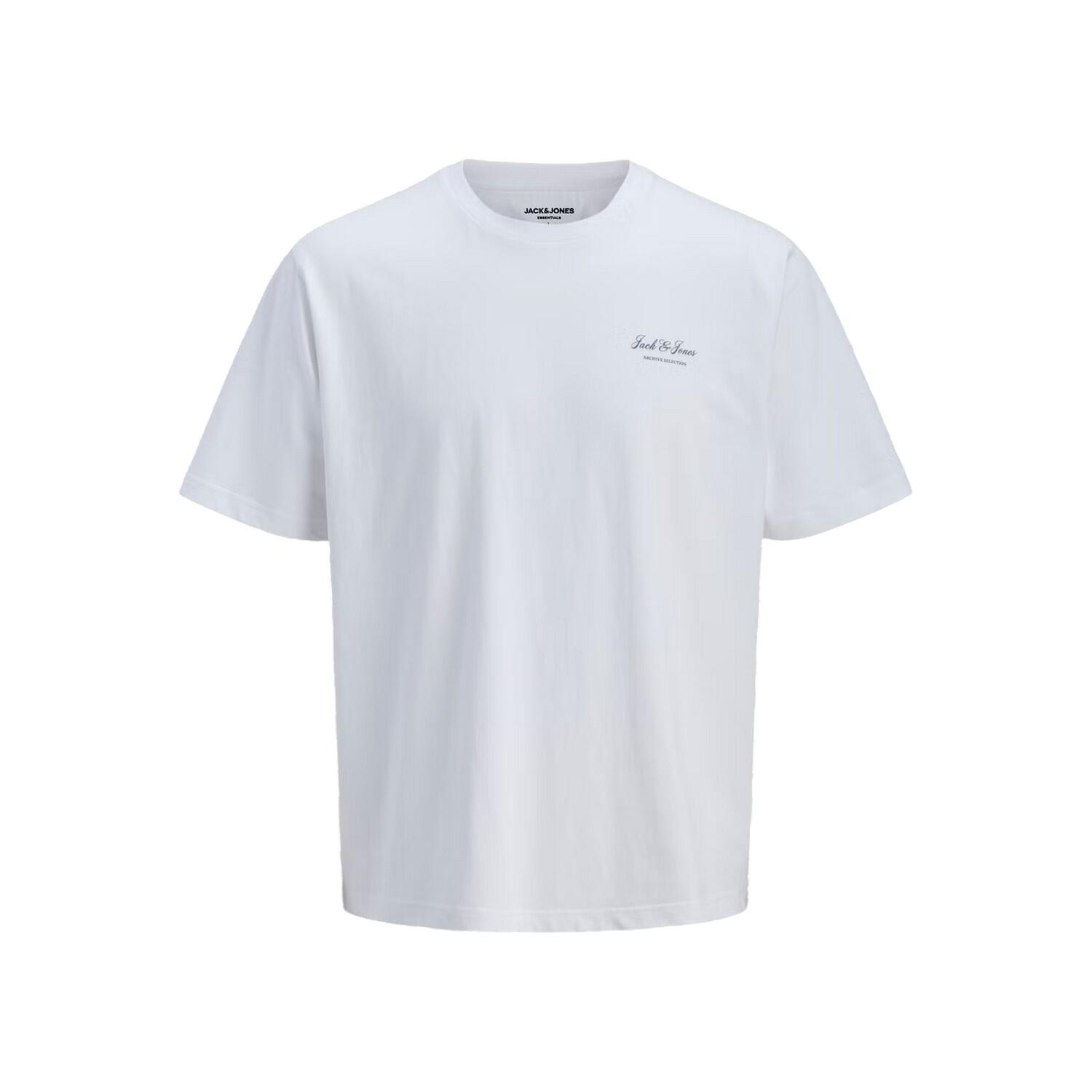 Jack And Jones Mens Archive Logo Crew Neck T-Shirt