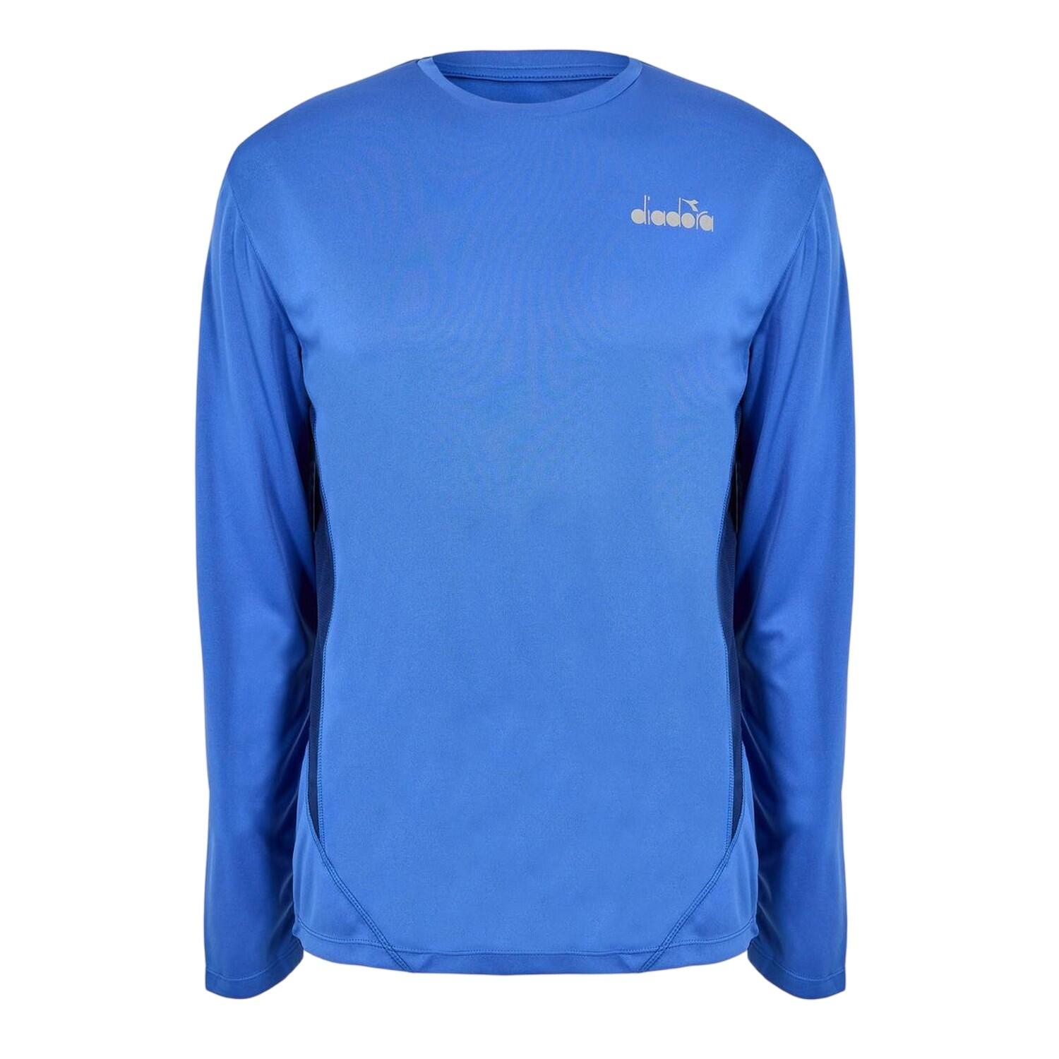 Diadora Mens X Run Logo Long-Sleeved T-Shirt
