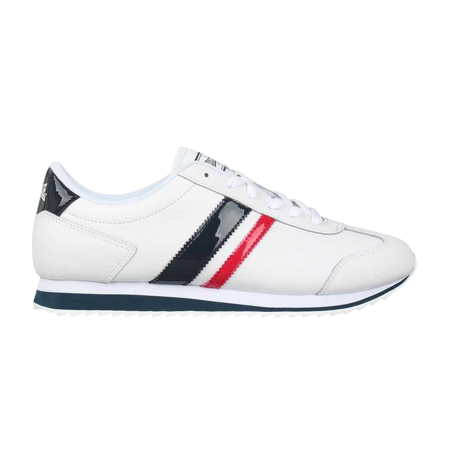 Lonsdale Mens Russell Classic Stripe Leather Trainers