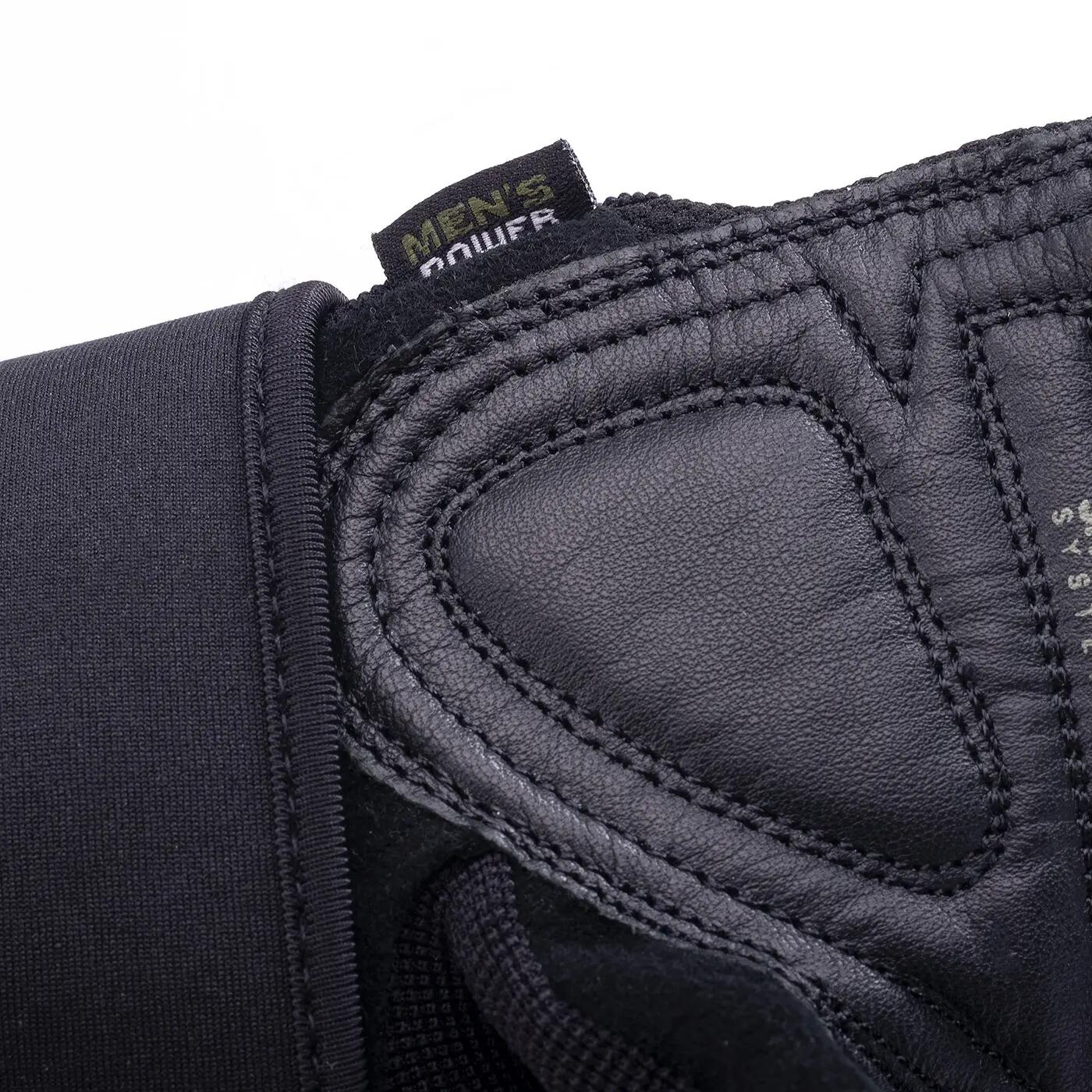 Fingerlose Handschuhe für , Leder, Stoßdämpfer Herren Schwarz 5/5