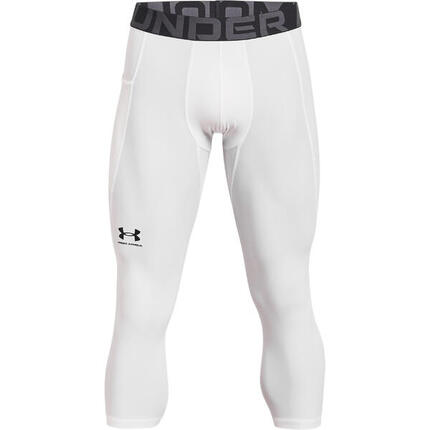 Legging de compression 3/4 Under Armour Heatgeat Blanc pour homme