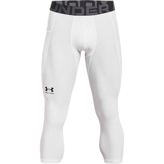 Legging de compression 3/4 Under Armour Heatgeat Blanc pour homme