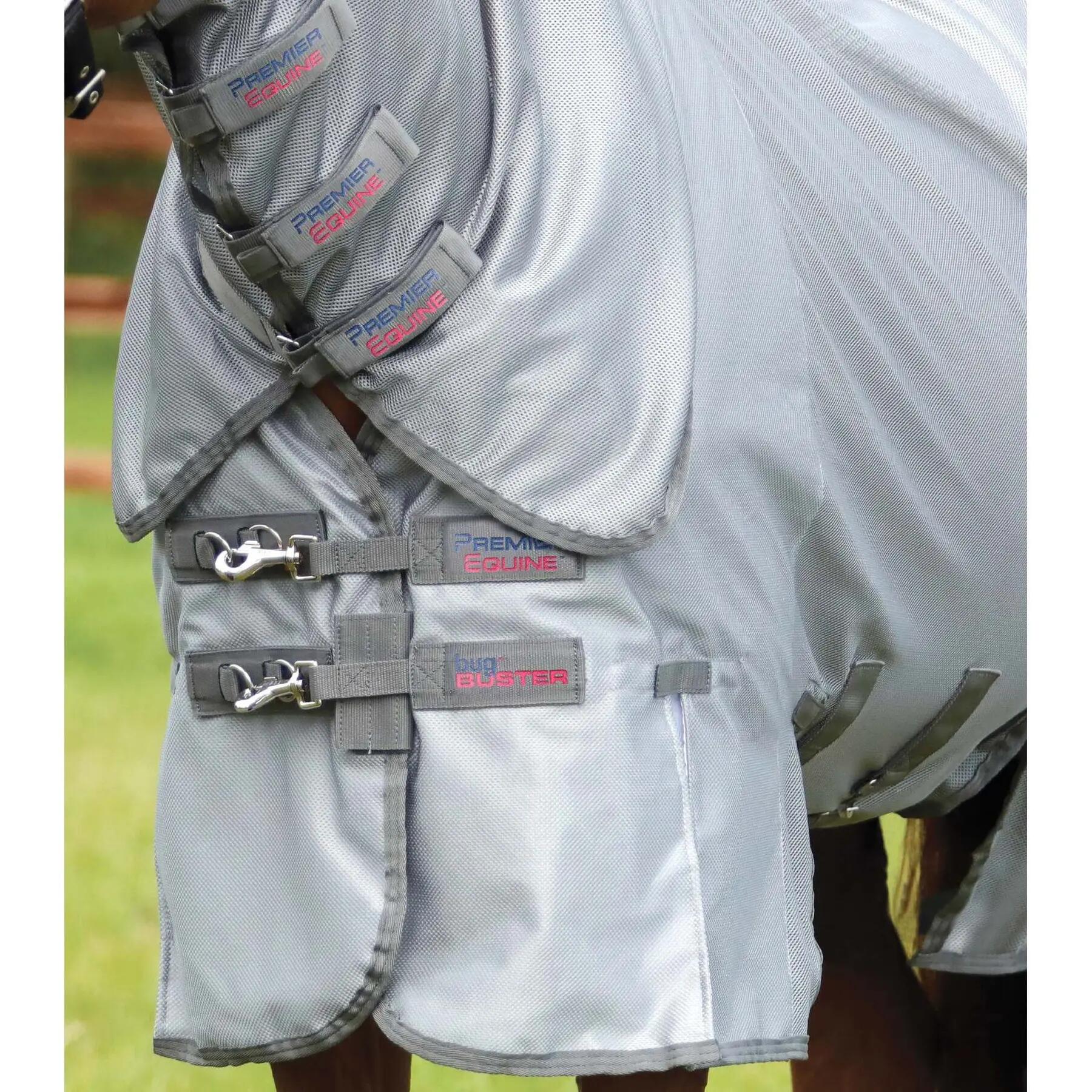 Cobertor anti-moscas para pónei com aba ventral Premier Equine Bug Buster 3/5