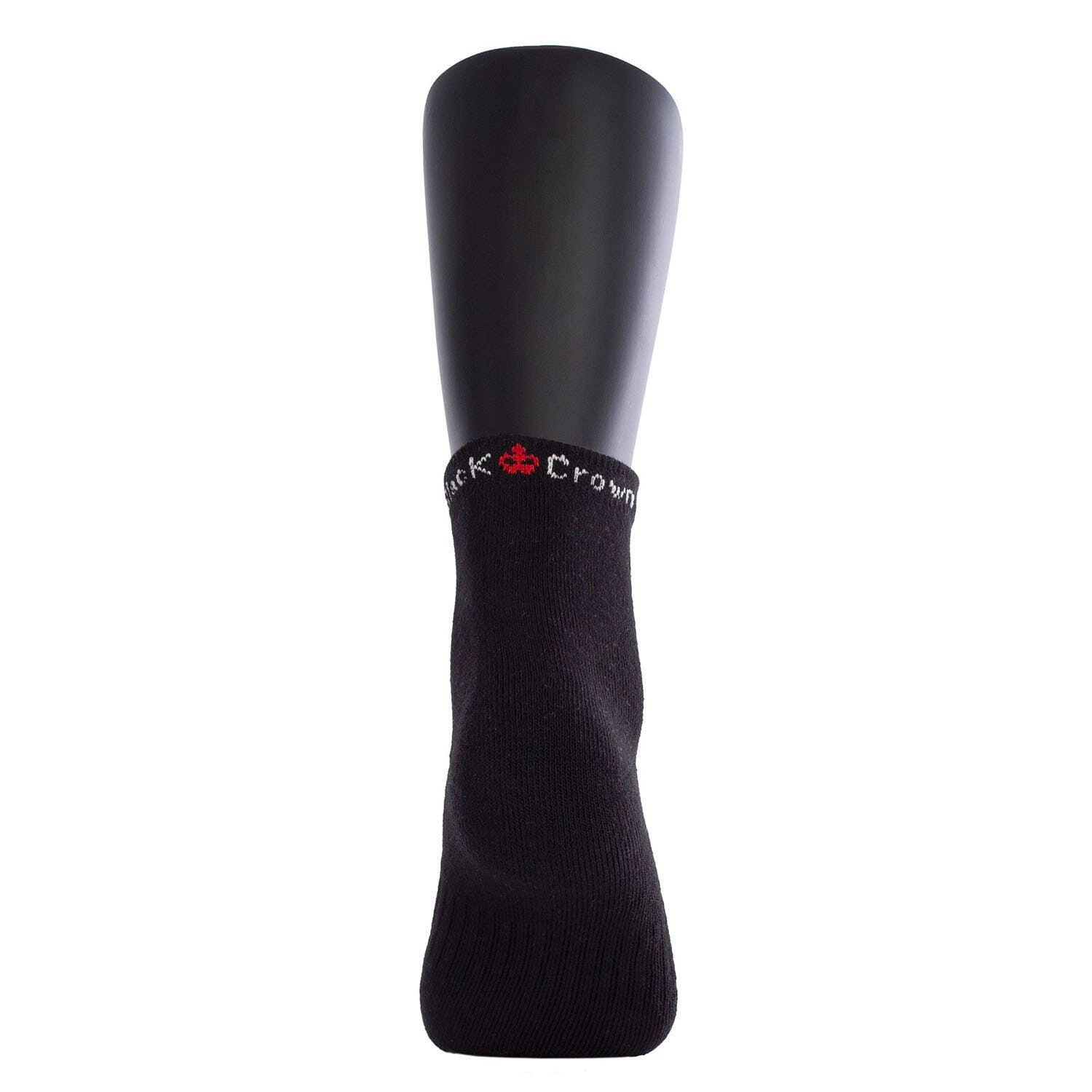 Zwarte Crown Pro Enkelsokken Zwart 35-38 3/4