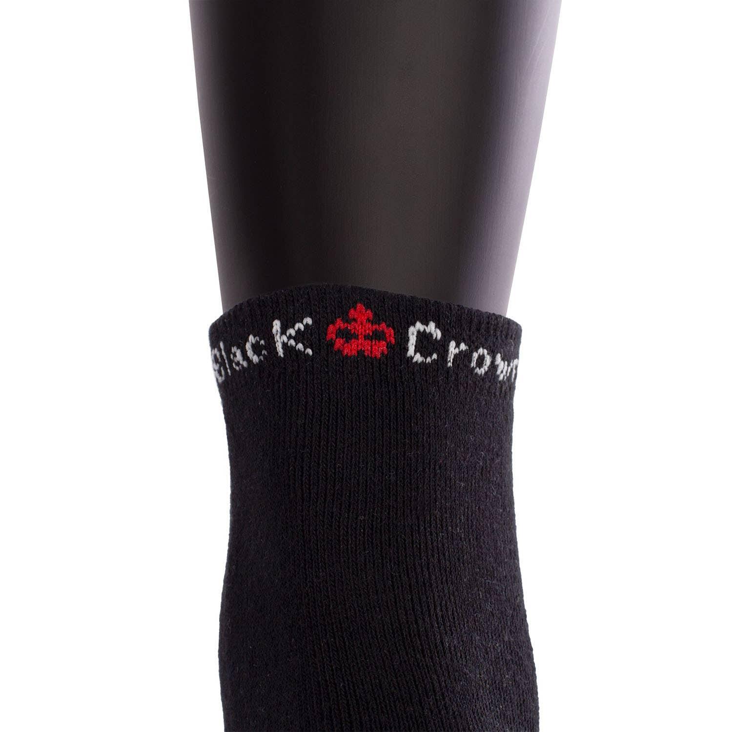 Zwarte Crown Pro Enkelsokken Zwart 35-38 4/4