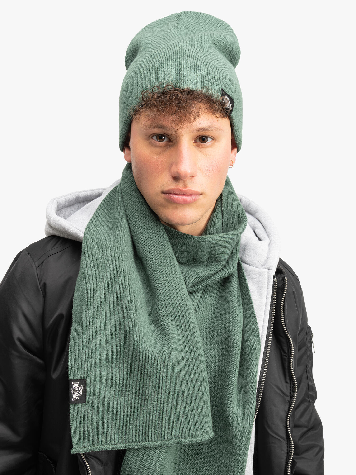 LONSDALE Uniseks sjaal en mutsenset LEAFIELD 3/5