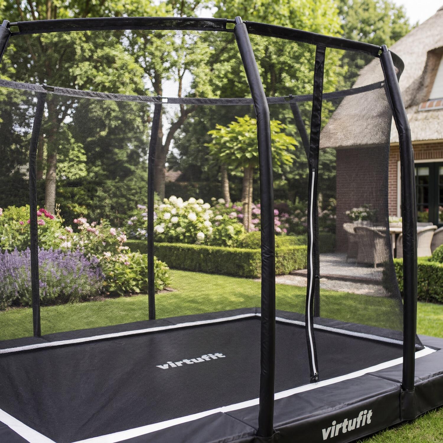 Premium-Bodentrampolin mit Sicherheitsnetz – rechteckig – 183 x 274 cm 4/7
