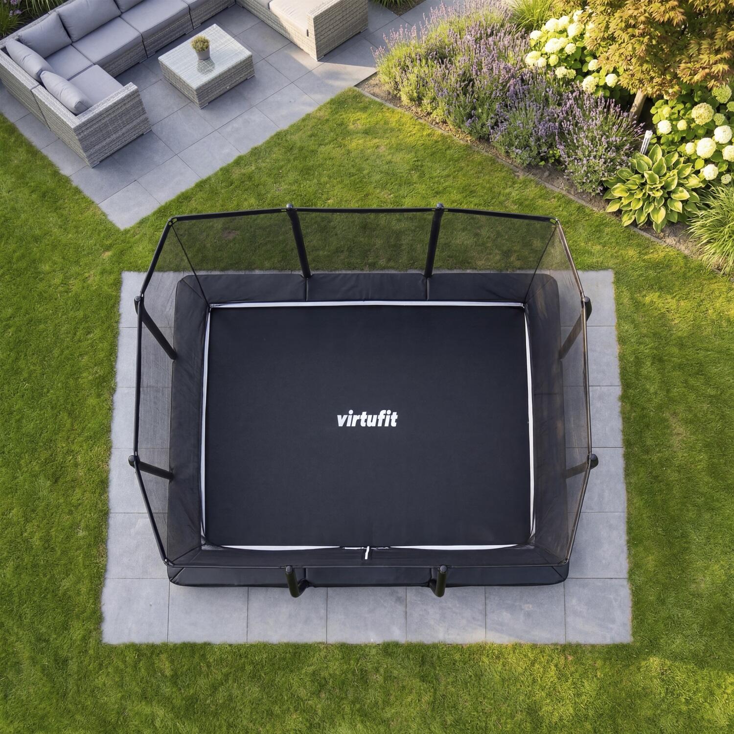 Trampolina do użytku naziemnego Premium - prostokątna - 213 x 305 cm 4/7