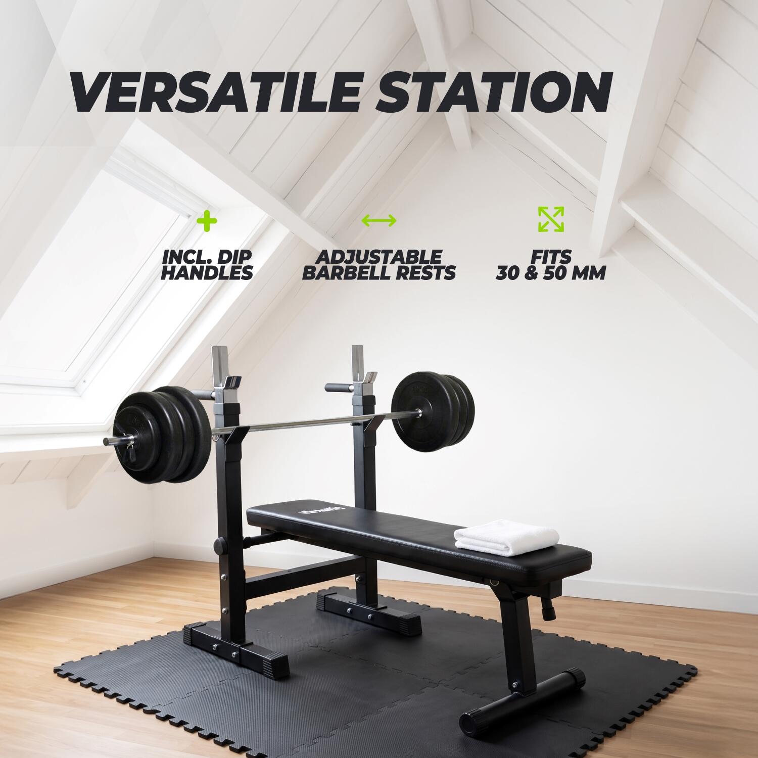 Banc de Musculation Ajustable Compact - Banc de Fitness - Banc de Presse 2/7
