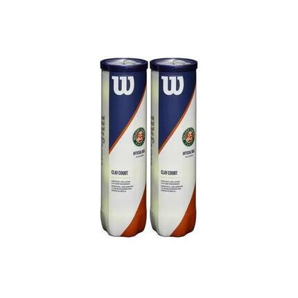 Bipack de 4 pelotas de tenis Wilson Roland Garros Clay
