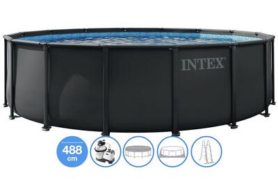 Ø 488 x 122 cm intex ultra xtr frame zwembad set - rond