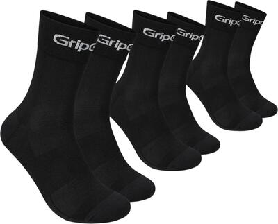 Gripgrab ride regular sokken, zwart (set van 3)