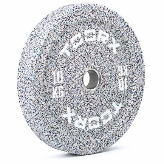 Disco bumper olimpico [piastra peso foro 50 mm] gomma puntinata [Da 5 a25kg]