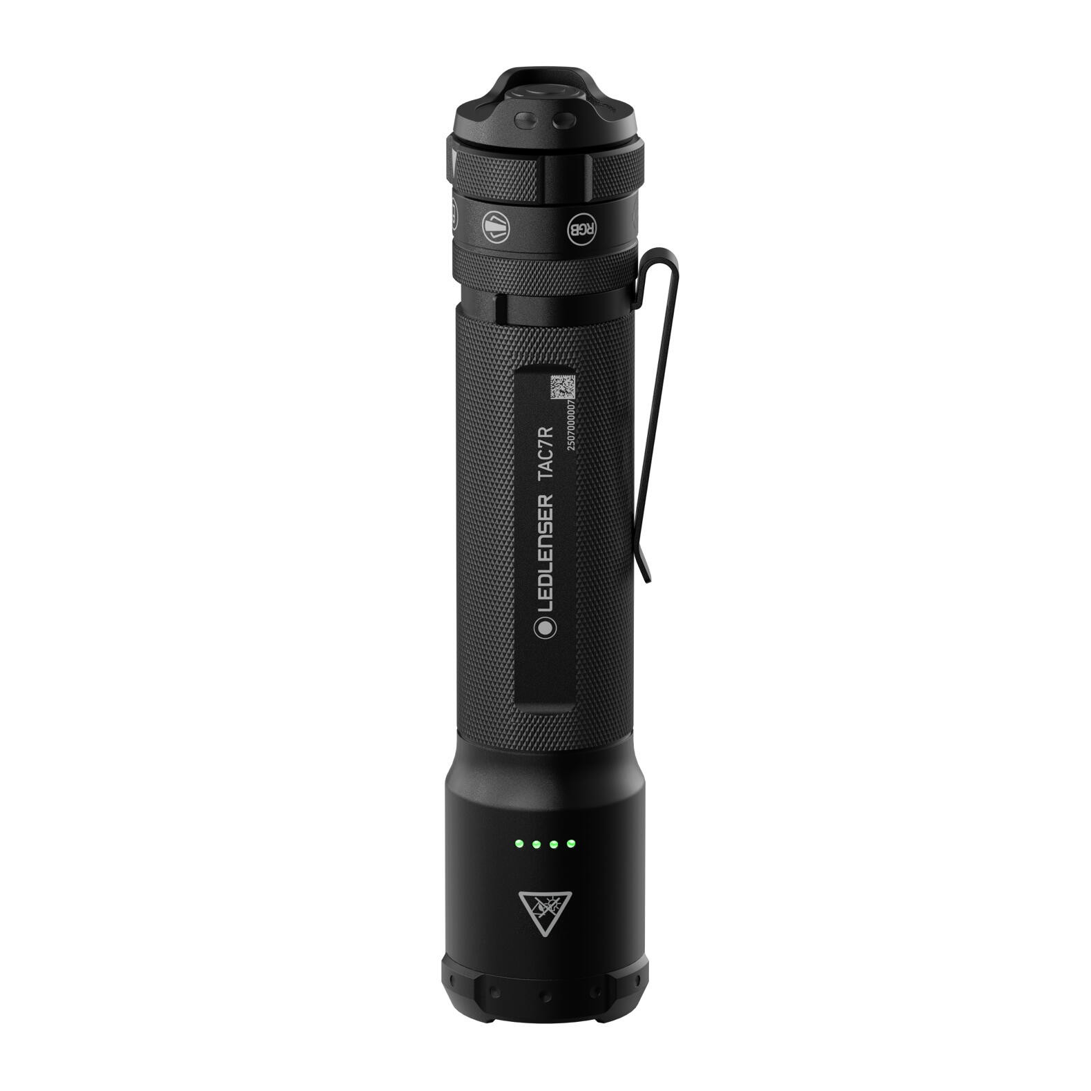 Lampe torche tactique – Chasse, Aventure – 3200lm IP68 370m RGB – TAC7R 7/7