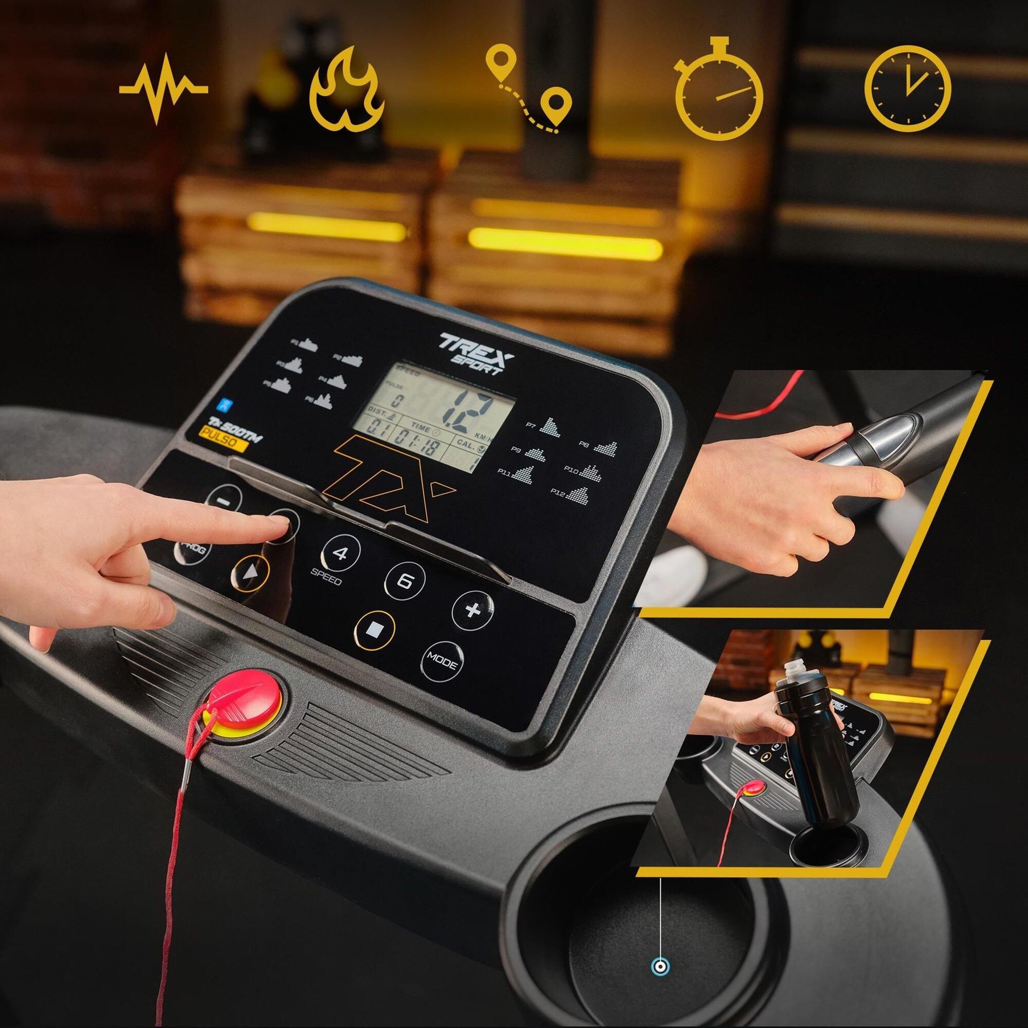 Bieżnia elektryczna składana Trex Sport PULSO GO 8 km/h 12 programów 5/7