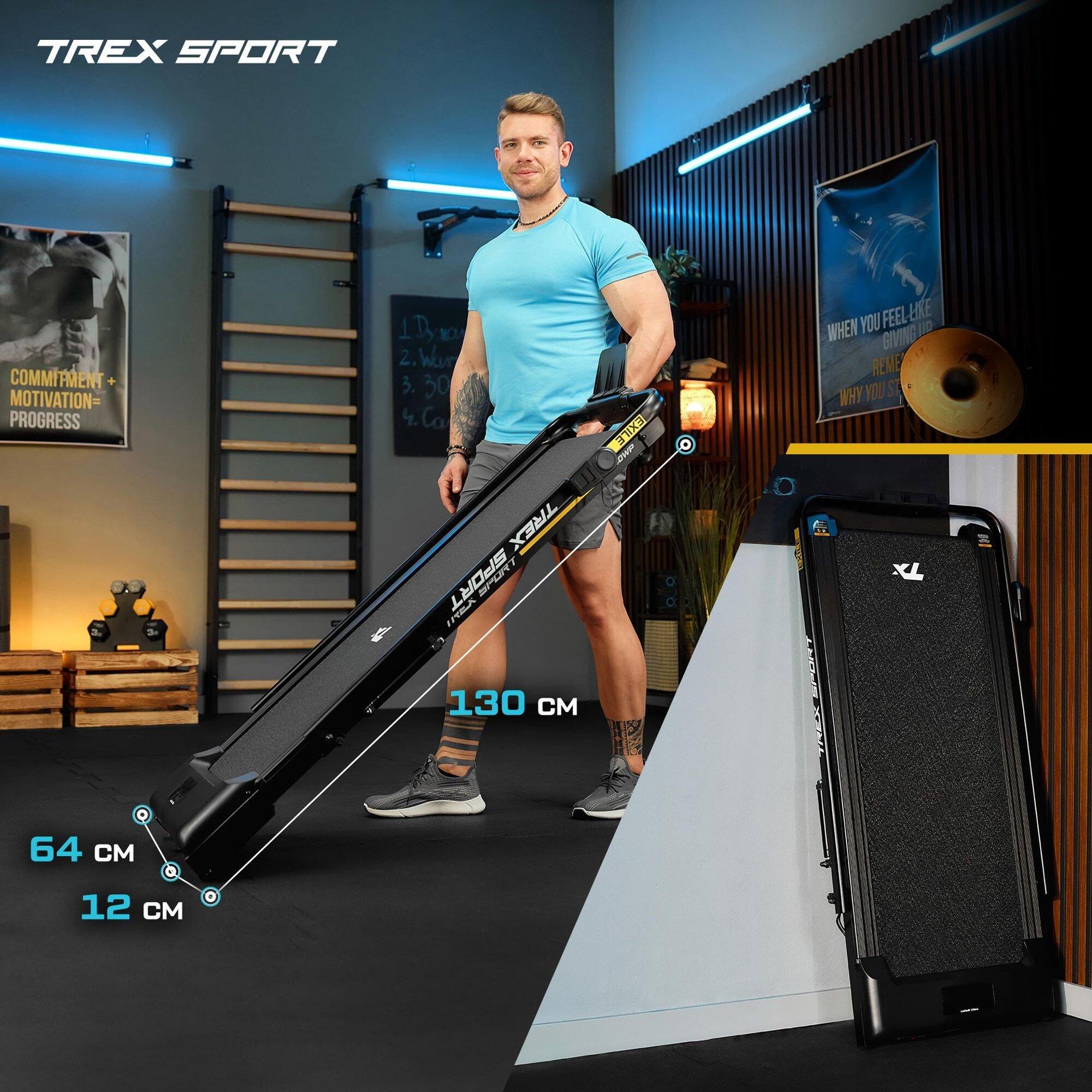 Bieżnia składana domowa Trex Sport EXILE WALK 6km/h WalkingPad z pilotem 4/7