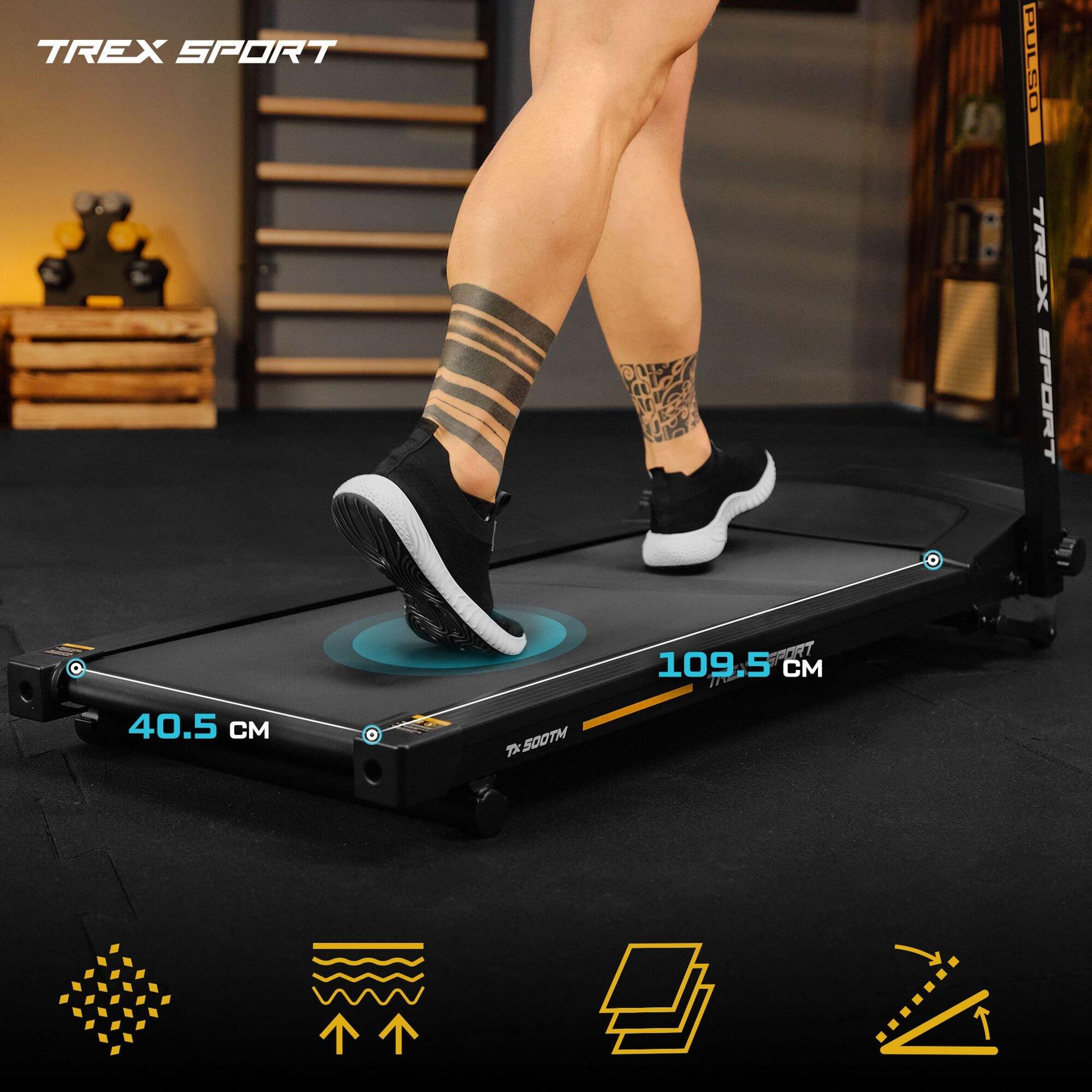 Bieżnia elektryczna składana Trex Sport PULSO GO 8 km/h 12 programów 6/7