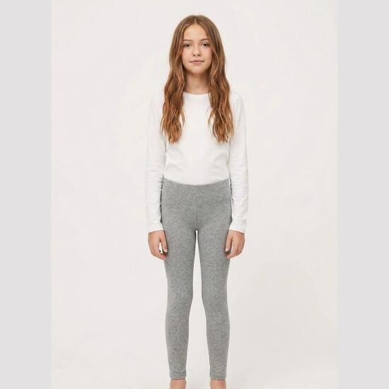 Legging fille gris basique