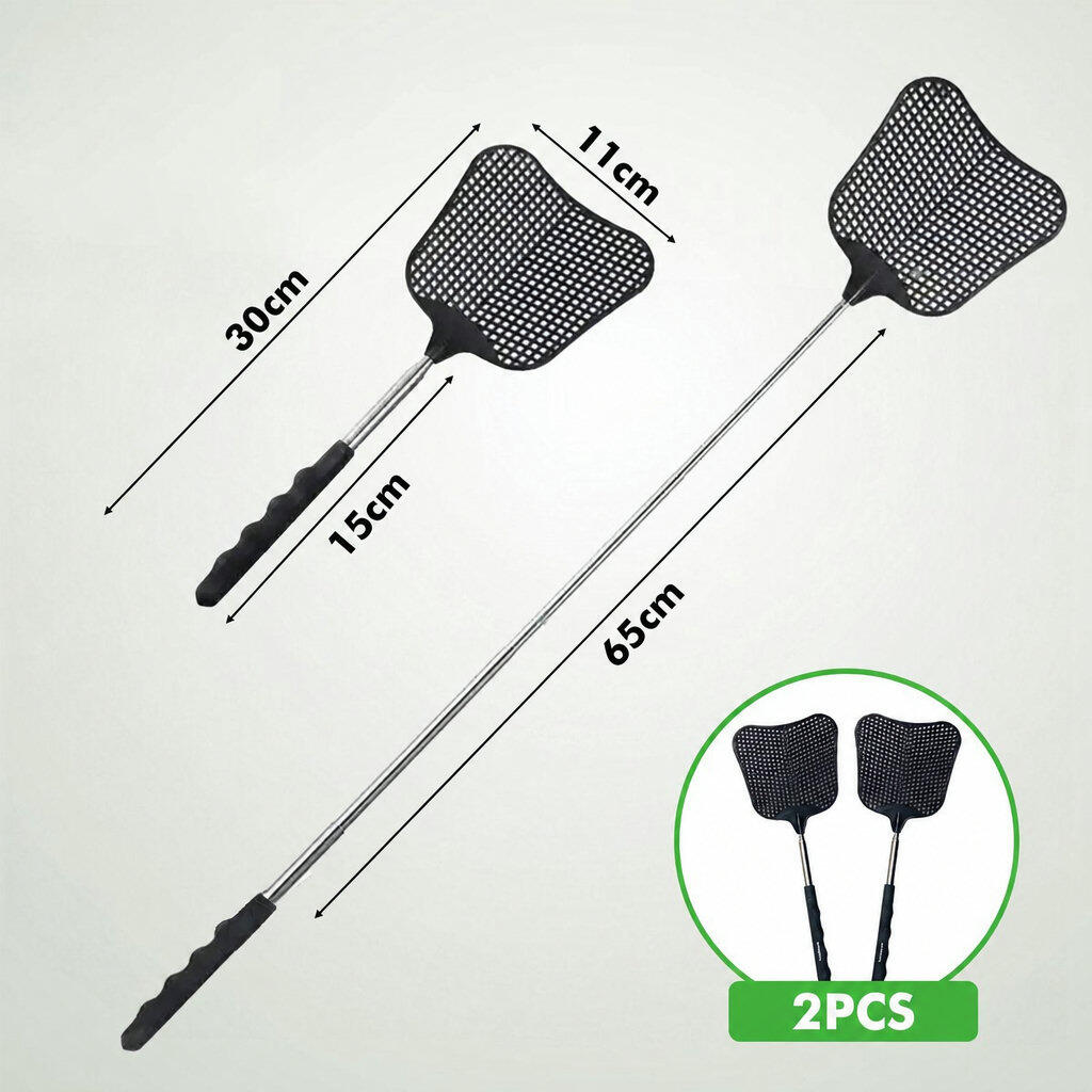 Vliegenmepper Set 2-Stuks Uitschuifbaar Zwart 3/6