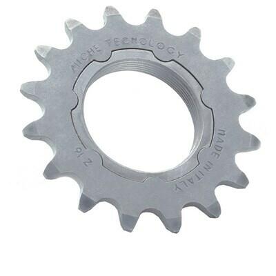 Miche Pista pignone 17T con supporto, metallo argento. 2/2