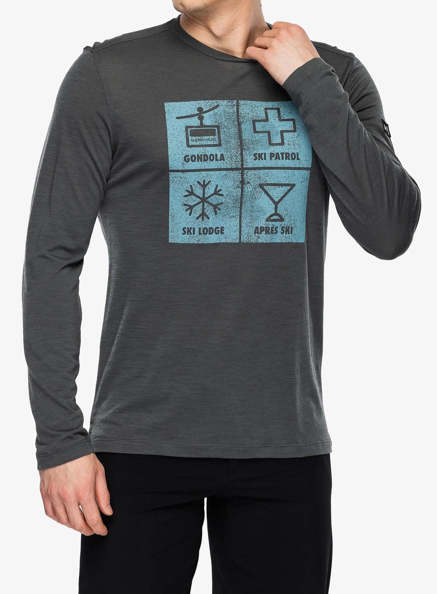 Longsleeve SUPER.NATURAL M SWISS LODGE LS 6/7