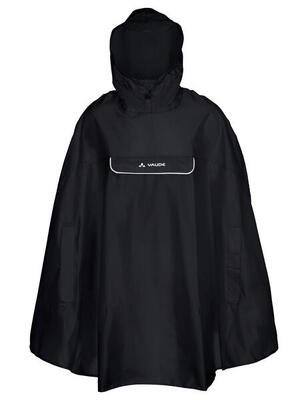 Valdipino regenponcho - zwart