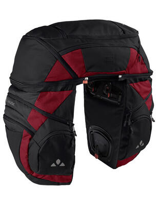 Vaude Karakorum Pro Borsa da bicicletta Nero/Carmine