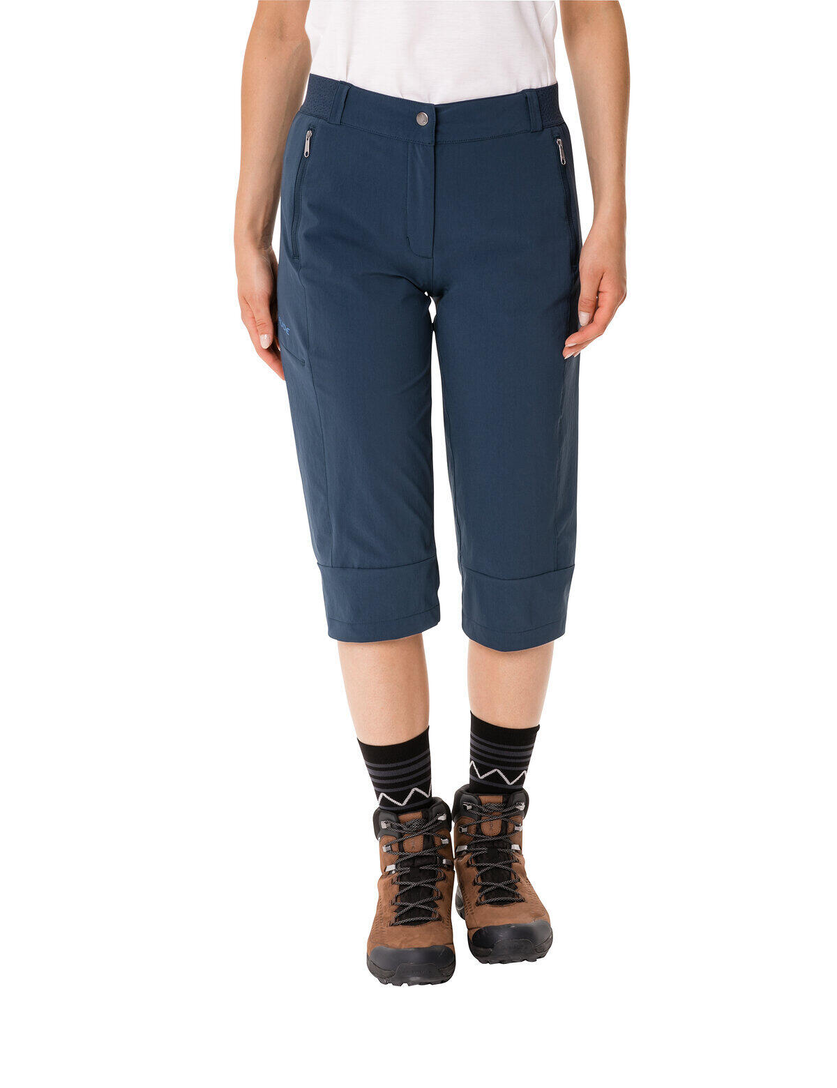 Pantalón de mujer VAUDE Farley Stretch Capri III 3/7