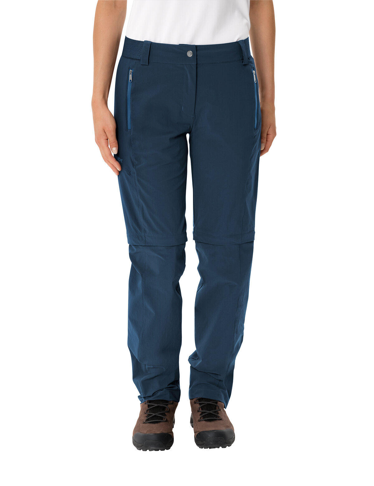 Calças femininas com zíper removível VAUDE Farley Stretch ZO II 3/7
