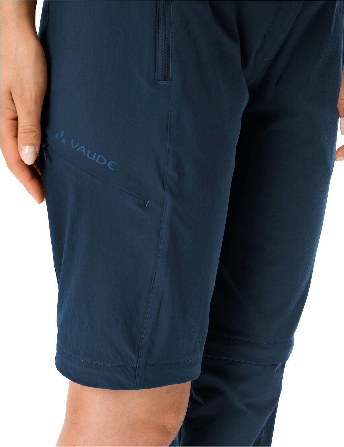 Calças femininas com zíper removível VAUDE Farley Stretch ZO II 6/7